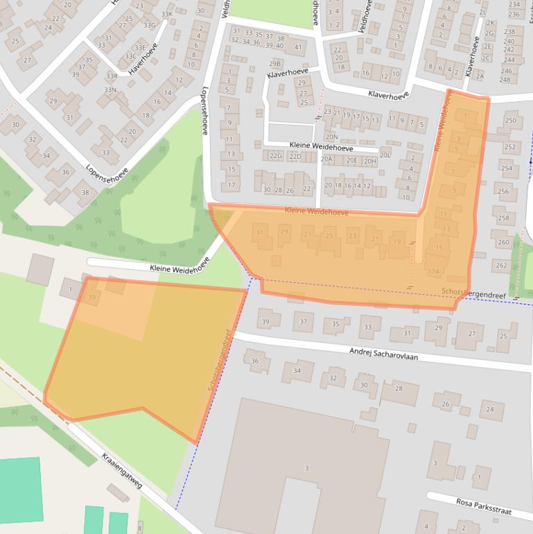 Kaart van postcodegebied 5262NJ.