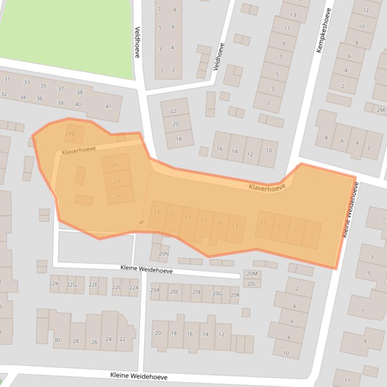 Kaart van postcodegebied 5262NL.