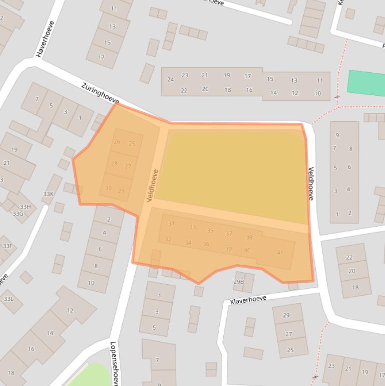 Kaart van postcodegebied 5262NP.