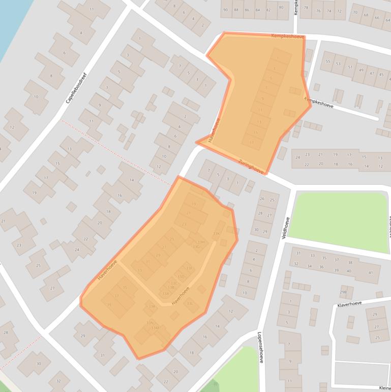 Kaart van postcodegebied 5262NS.