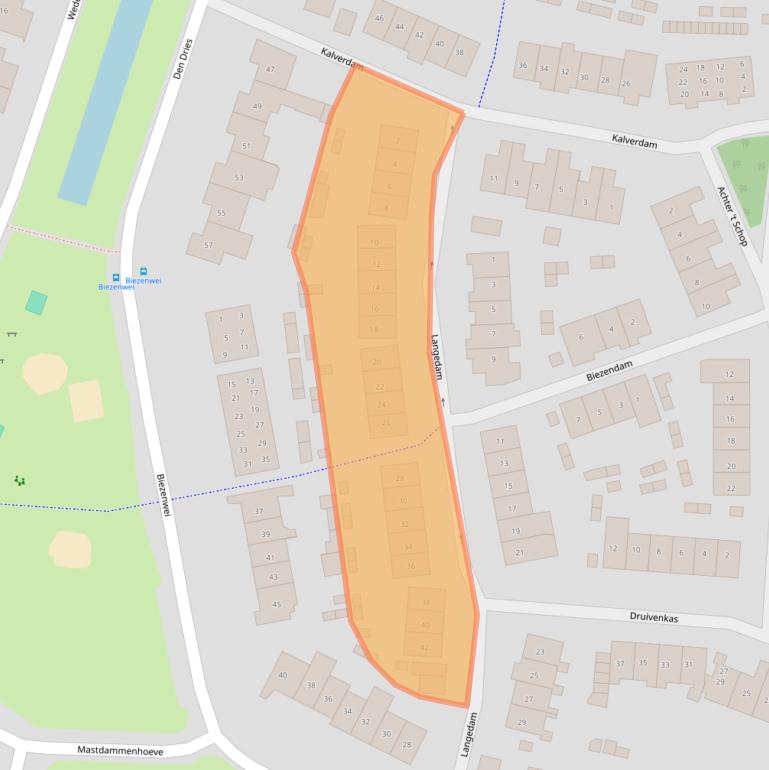 Kaart van postcodegebied 5262PH.