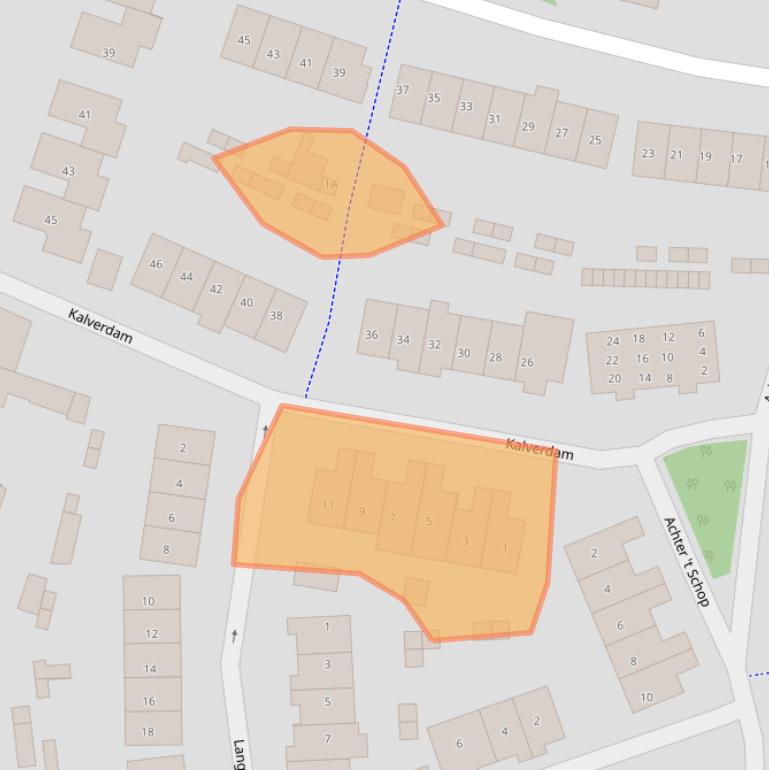 Kaart van postcodegebied 5262PJ.