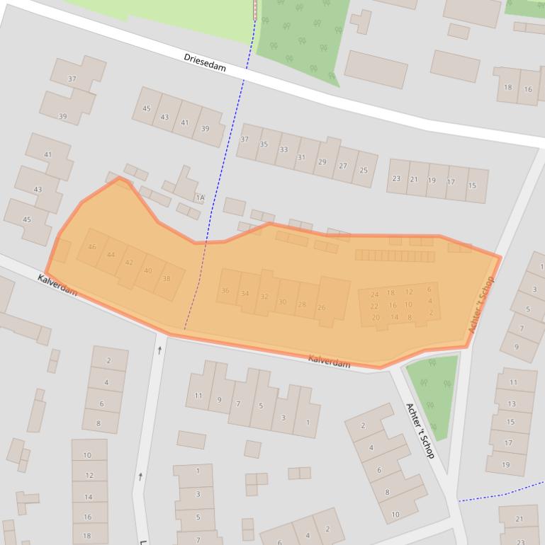 Kaart van postcodegebied 5262PK.