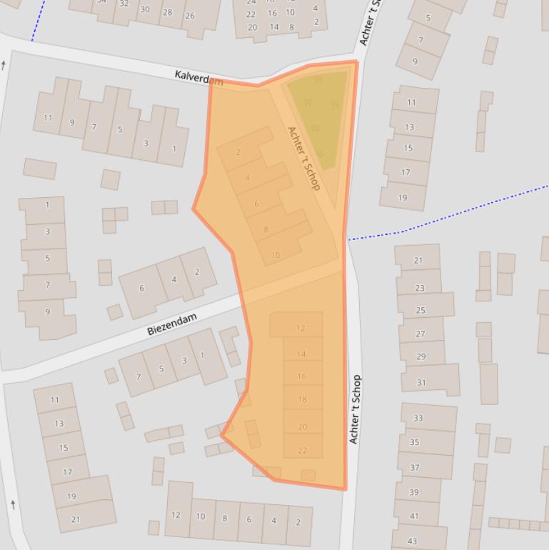 Kaart van postcodegebied 5262PM.