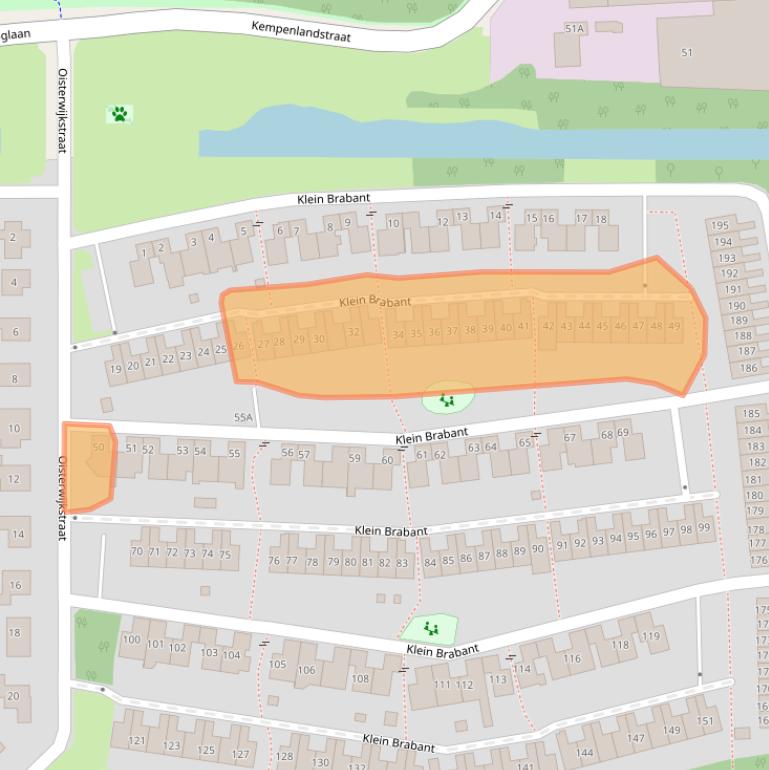 Kaart van postcodegebied 5262RL.