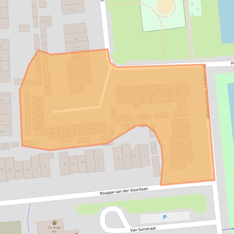 Kaart van postcodegebied 5262SN.
