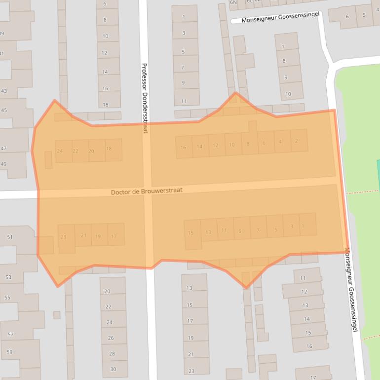 Kaart van postcodegebied 5262SP.