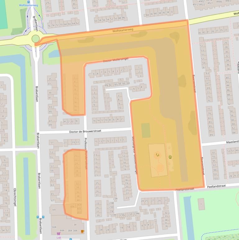 Kaart van postcodegebied 5262ST.