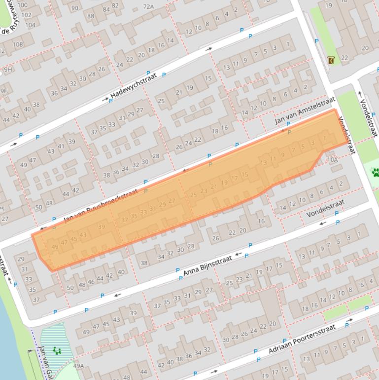Kaart van postcodegebied 5262TC.
