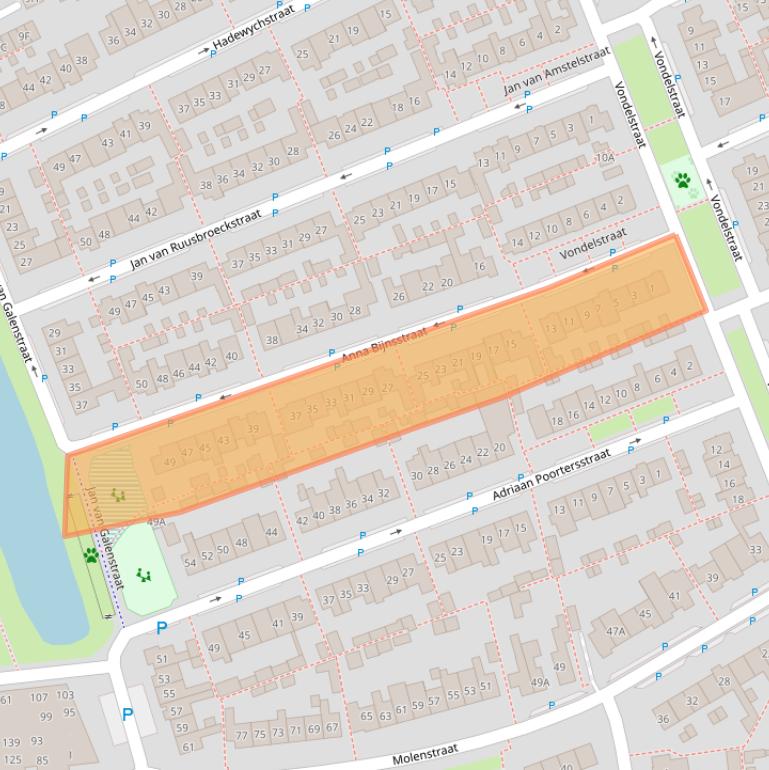 Kaart van postcodegebied 5262TE.