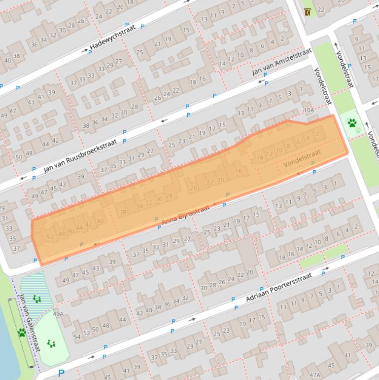 Kaart van postcodegebied 5262TG.