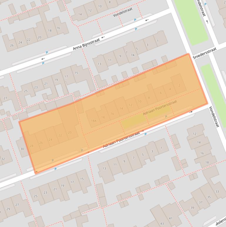 Kaart van postcodegebied 5262TJ.