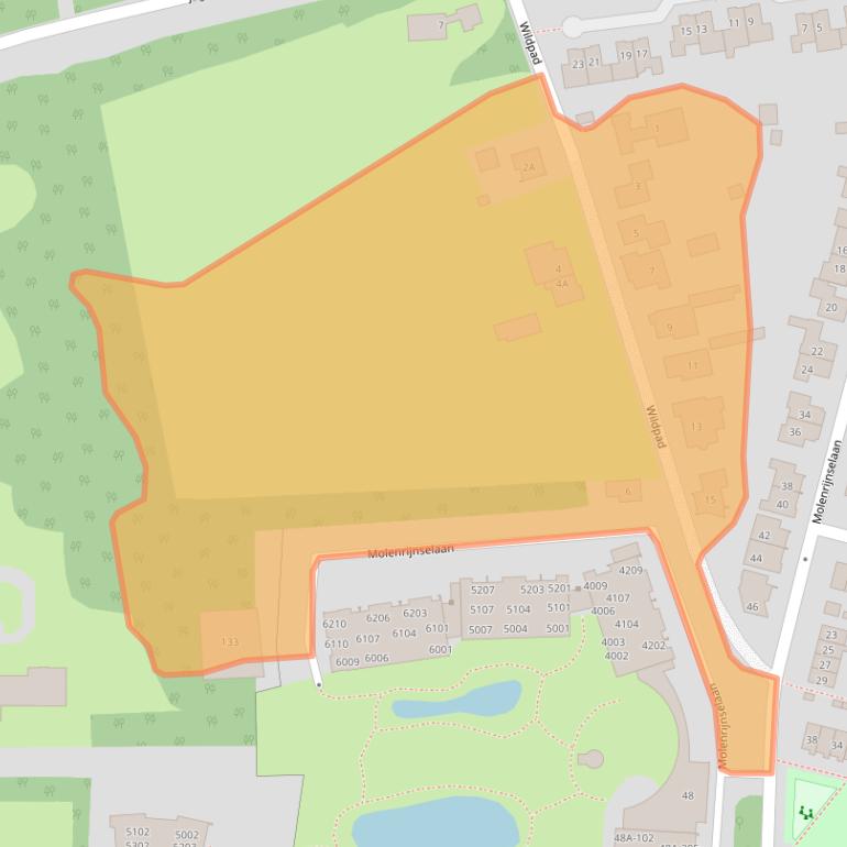 Kaart van postcodegebied 5262TL.