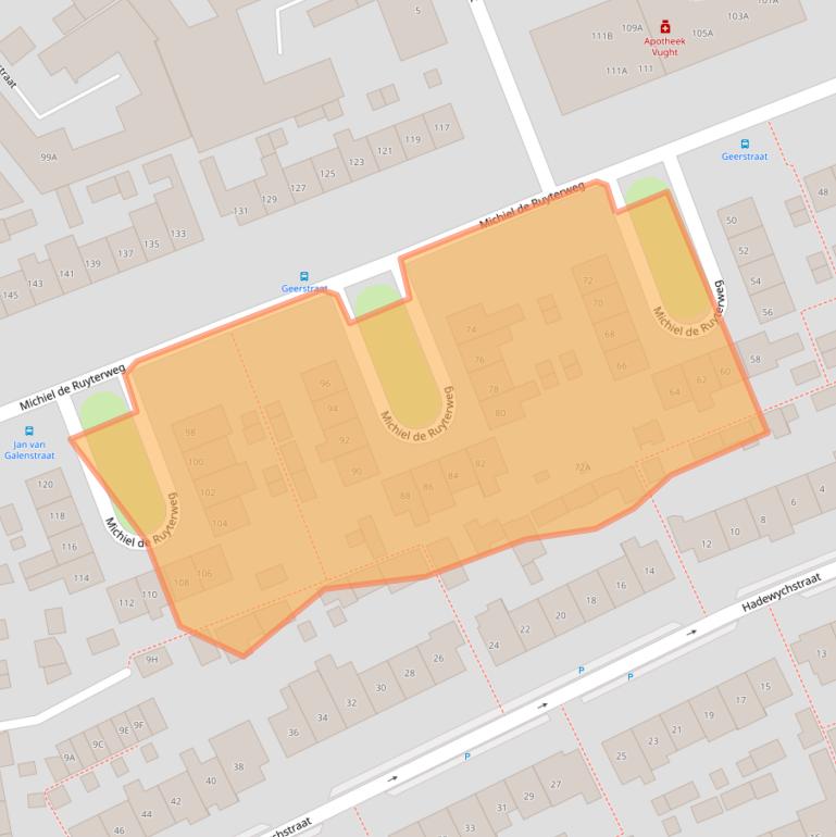 Kaart van postcodegebied 5262VH.