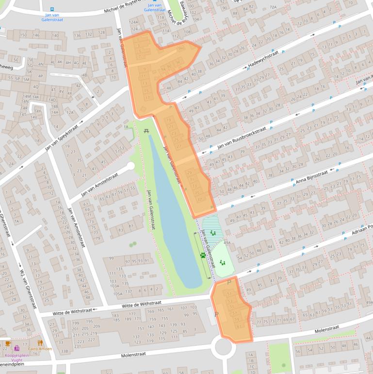 Kaart van postcodegebied 5262VP.