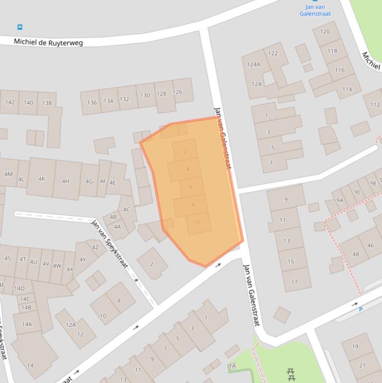 Kaart van postcodegebied 5262VR.