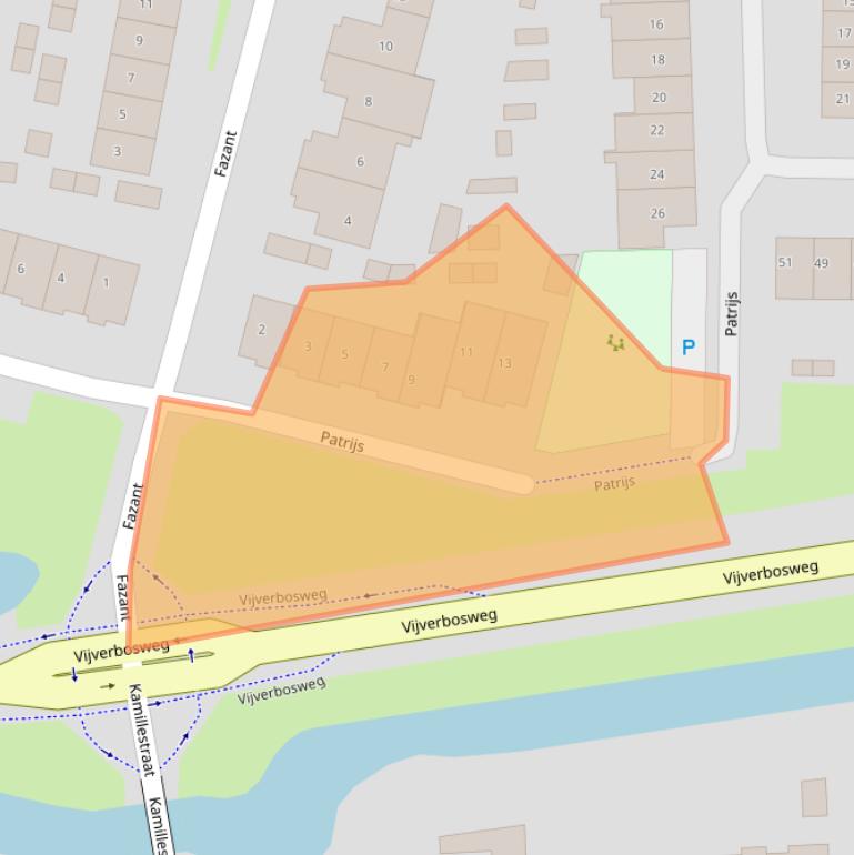 Kaart van postcodegebied 5262WB.