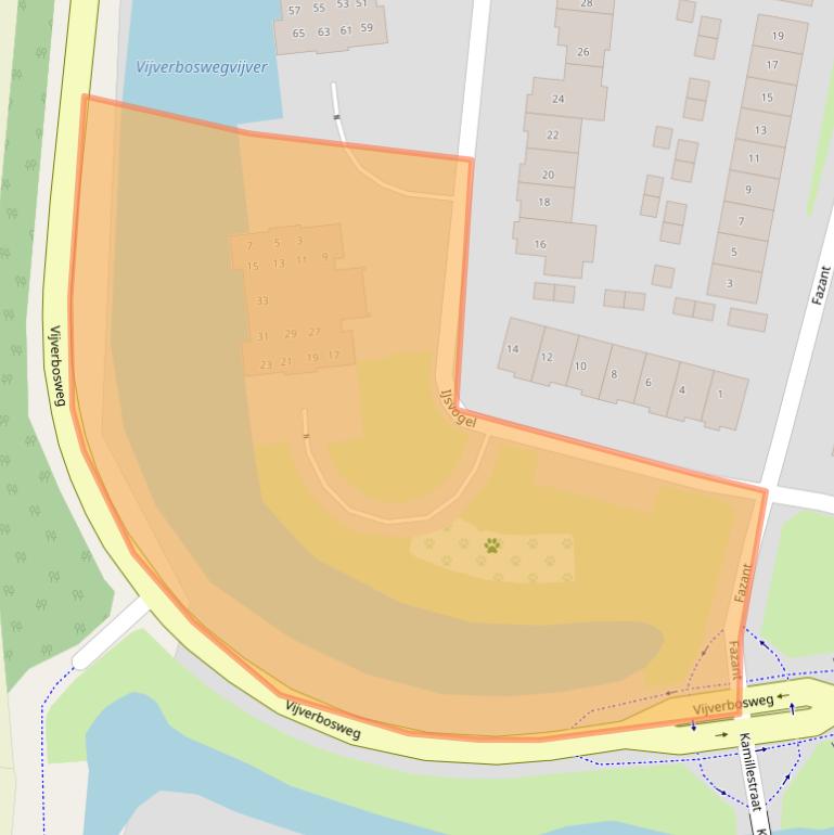 Kaart van postcodegebied 5262WE.