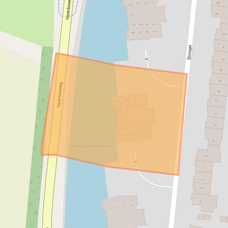 Kaart van postcodegebied 5262WG.