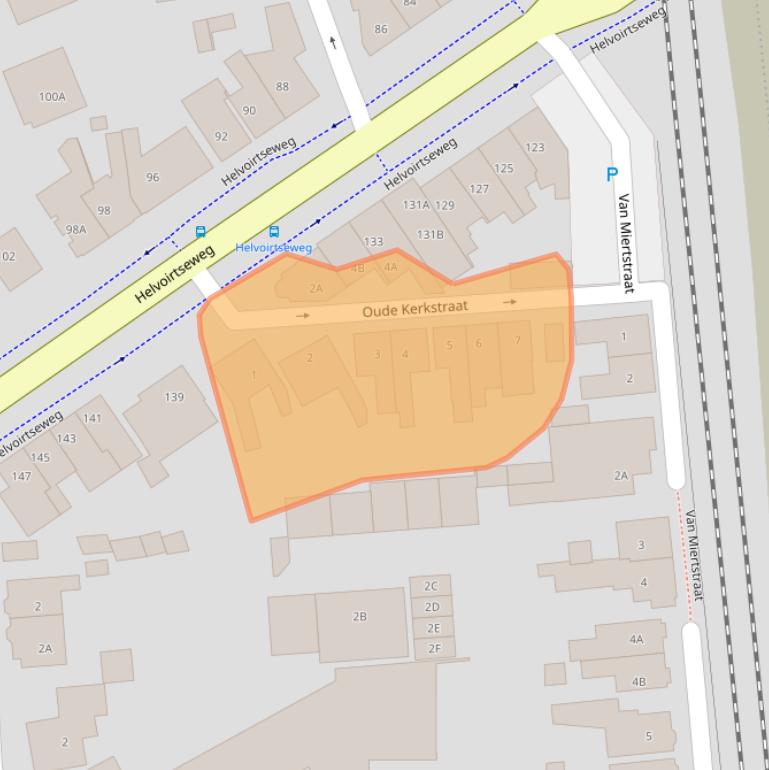 Kaart van postcodegebied 5262XA.