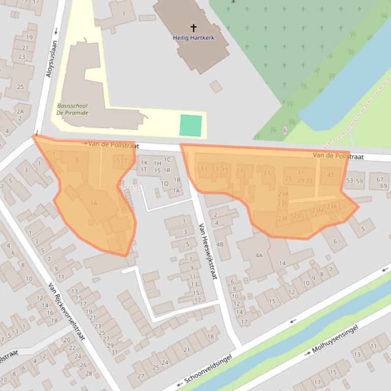 Kaart van postcodegebied 5262XD.