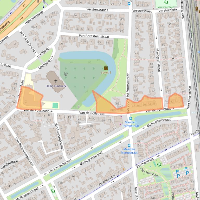 Kaart van postcodegebied 5262XE.