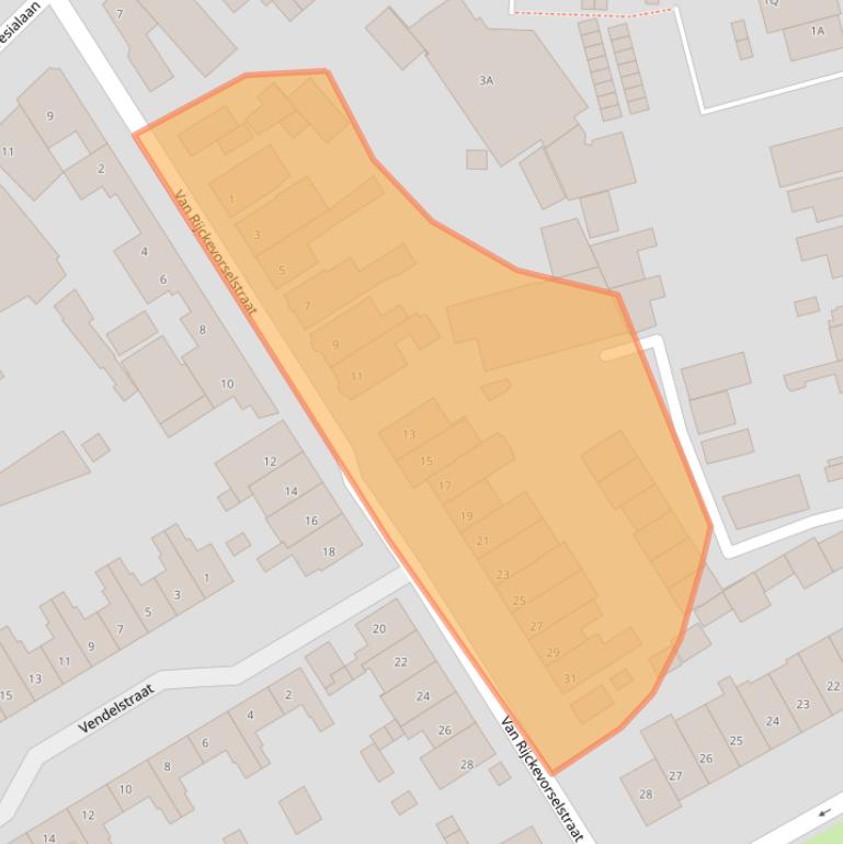 Kaart van postcodegebied 5262XH.