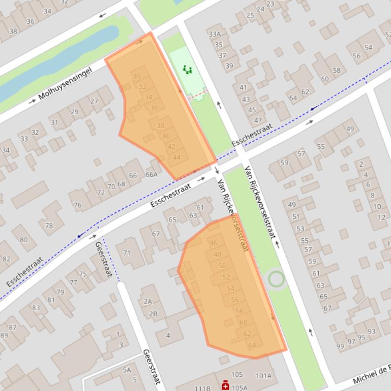 Kaart van postcodegebied 5262XL.