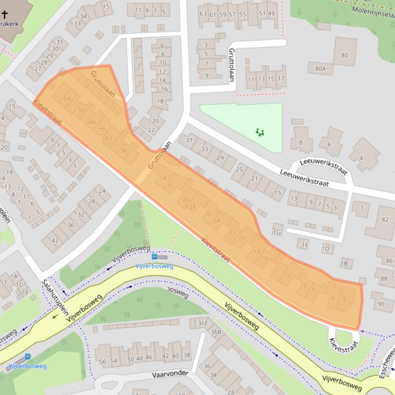 Kaart van postcodegebied 5262ZD.