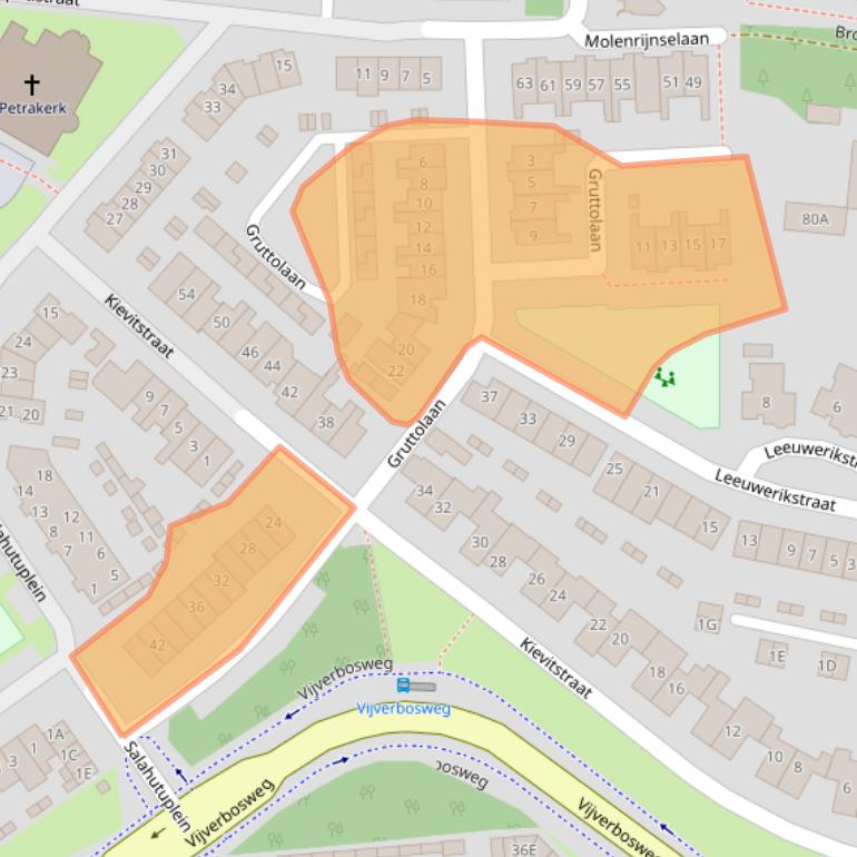 Kaart van postcodegebied 5262ZG.