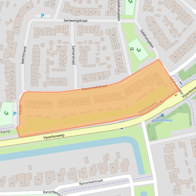 Kaart van postcodegebied 5262ZH.