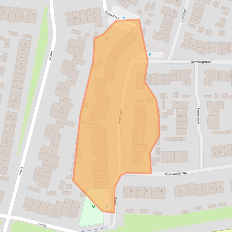 Kaart van postcodegebied 5262ZK.
