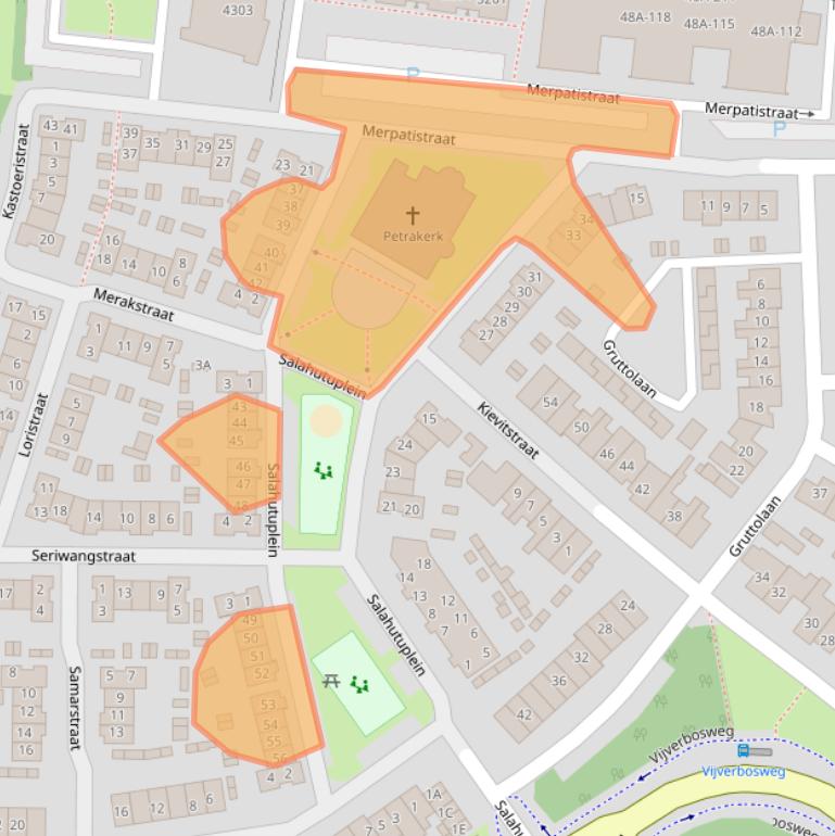 Kaart van postcodegebied 5262ZN.