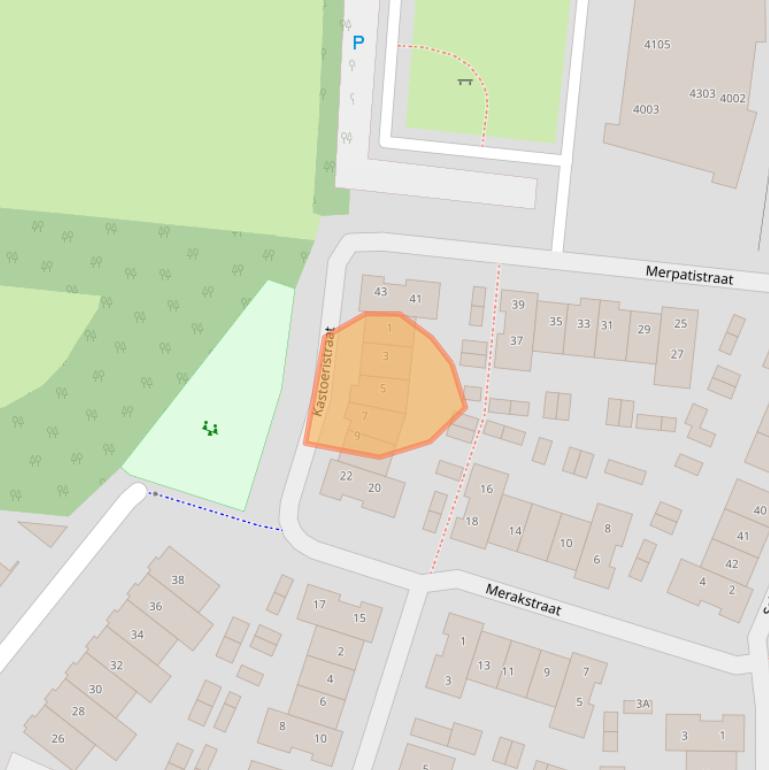 Kaart van postcodegebied 5262ZW.