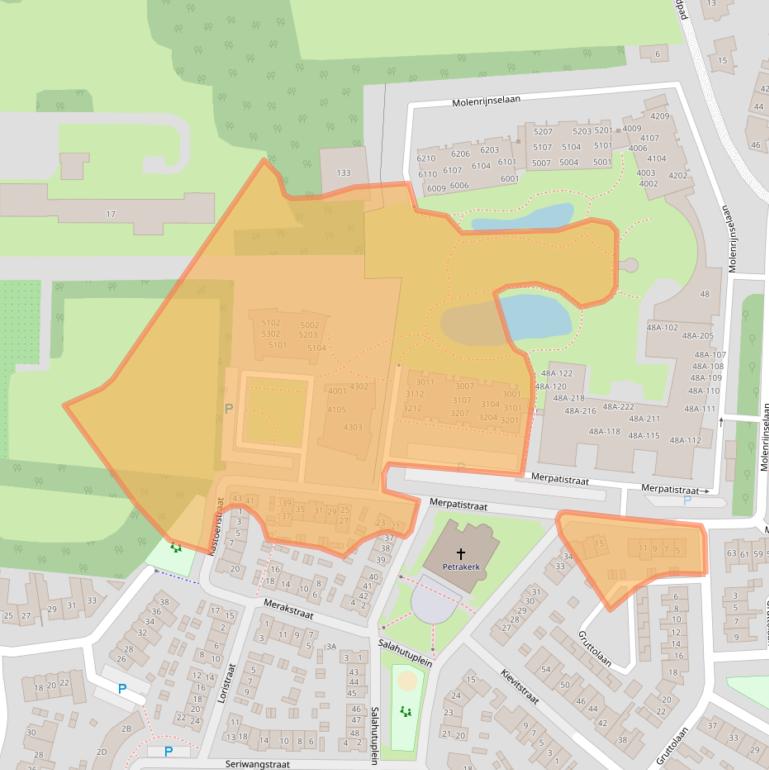Kaart van postcodegebied 5262ZX.