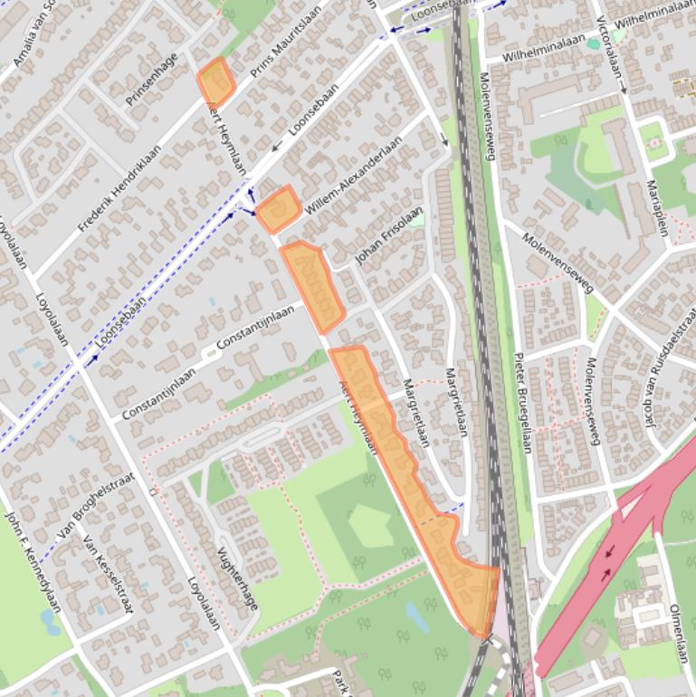 Kaart van postcodegebied 5263AA.