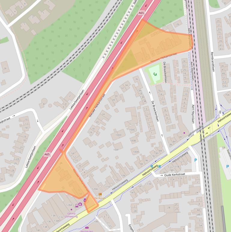 Kaart van postcodegebied 5263AD.