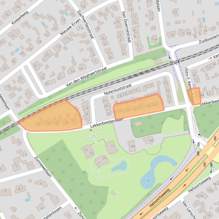 Kaart van postcodegebied 5263AH.