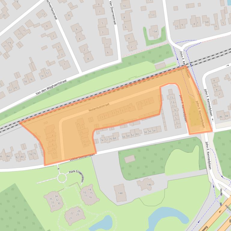 Kaart van postcodegebied 5263AL.