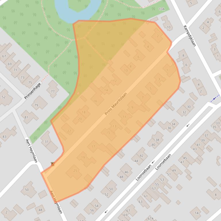 Kaart van postcodegebied 5263AX.