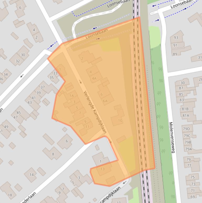 Kaart van postcodegebied 5263BA.