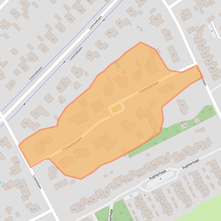 Kaart van postcodegebied 5263BL.