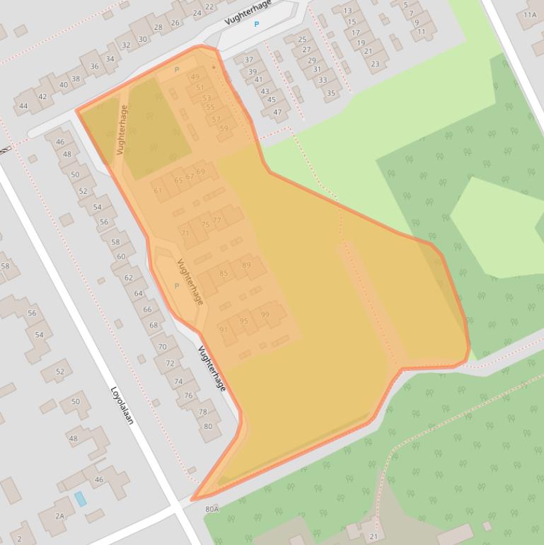 Kaart van postcodegebied 5263BN.