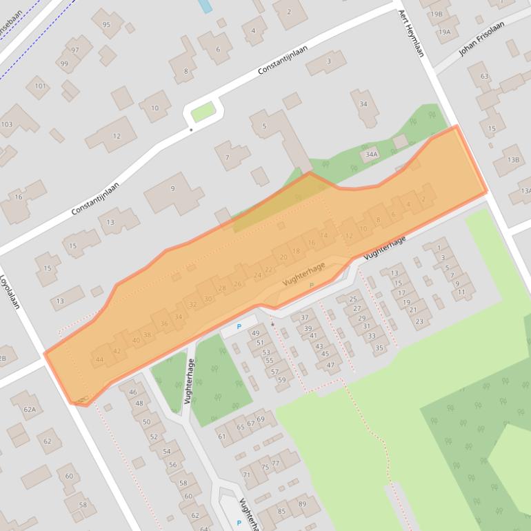 Kaart van postcodegebied 5263BP.