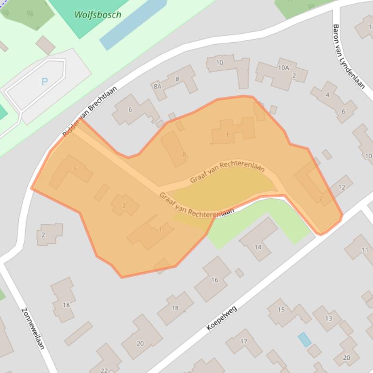 Kaart van postcodegebied 5263BX.