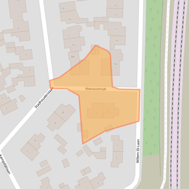 Kaart van postcodegebied 5263CB.