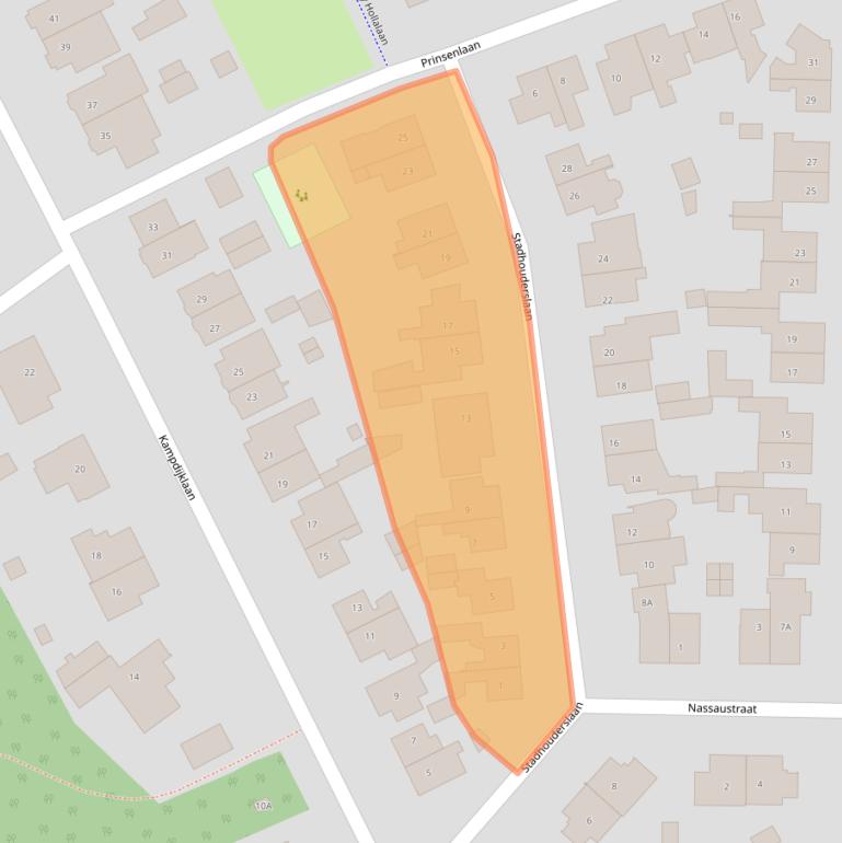 Kaart van postcodegebied 5263CC.
