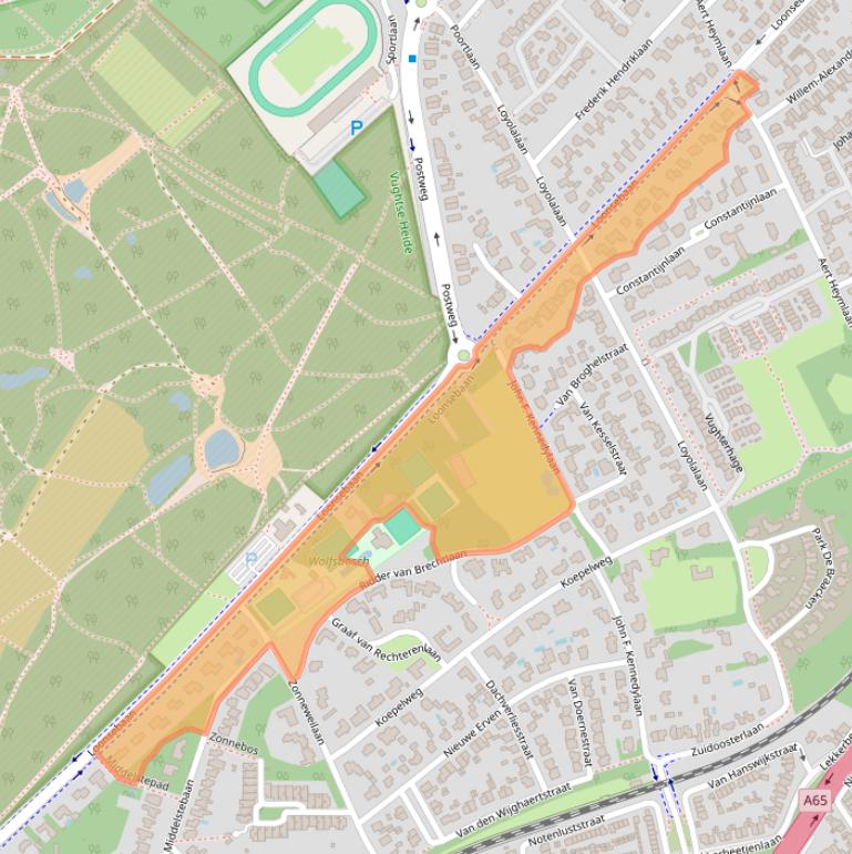 Kaart van postcodegebied 5263CM.