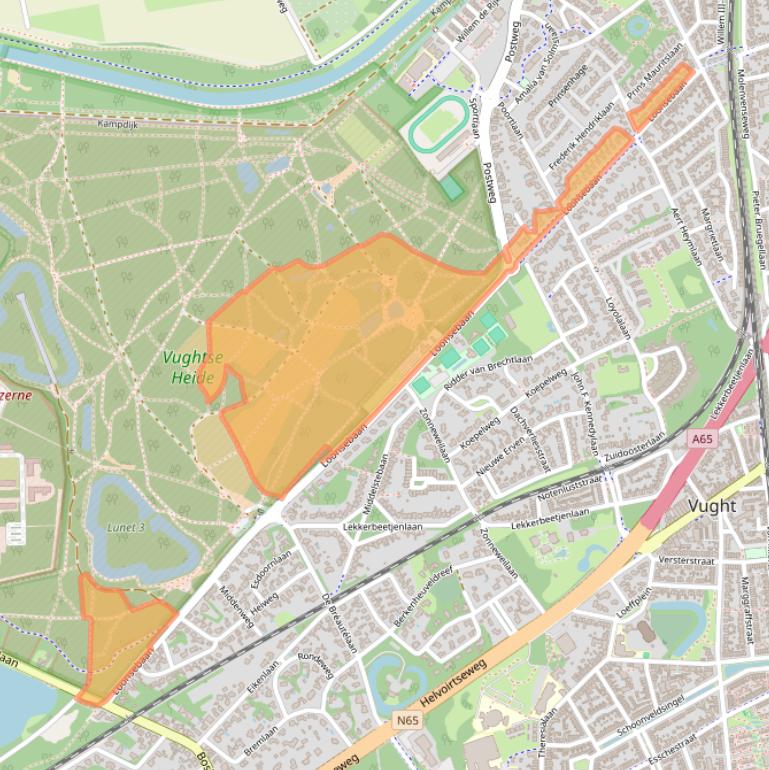 Kaart van postcodegebied 5263CP.