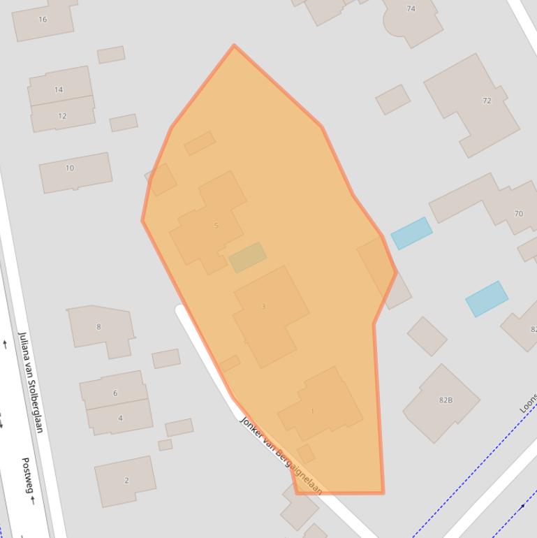 Kaart van postcodegebied 5263CR.